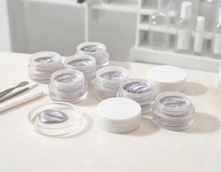 cat eye gel on a cosmetics bench, illustration only